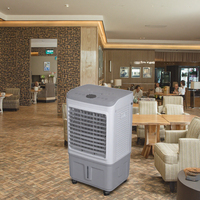 Mini climatiseur évaporatif portable du Myanmar 4000m3/h 20L avec télécommande, couvercle en plastique, moteurs de ventilateur CC, pompe à air, climatiseur