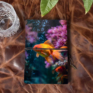 สมุดโน้ตเอนกประสงค์เอนกประสงค์สไตล์ INS ขัดเงา<span class=keywords><strong>สวย</strong></span>งามและทำด้วยปลาทองและพืชน้ำหลาก<span class=keywords><strong>สี</strong></span> - Product Image 3