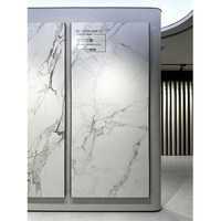 Dalles de pierre frittée de luxe 12 mm, comptoir d'îlot de cuisine moderne, sol et salle de bain, imperméables, grand format, aspect marbre