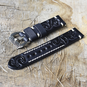 Cinturino <span class=keywords><strong>per</strong></span> orologio <span class=keywords><strong>in</strong></span> vera <span class=keywords><strong>pelle</strong></span> fatto a mano di moda di lusso <span class=keywords><strong>Vintage</strong></span> cinturino <span class=keywords><strong>per</strong></span> orologio <span class=keywords><strong>in</strong></span> <span class=keywords><strong>pelle</strong></span> di design personalizzato con fibbia <span class=keywords><strong>in</strong></span> acciaio inciso - Product Image 4