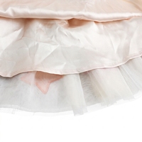 Rok Tutu Anak Perempuan Payet Bintang Patch Tulle Berlapis Jaring Gading Pinggang Elastis Rok Balita Pesta Putri Tari Warna-warni