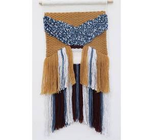 Tapiz de Algodón Hecho a Mano para Colgar en la Pared - Decoración de Pared Bohemia de 40x30 Pulgadas, Diseño Personalizado, Color Marrón - Product Image 1