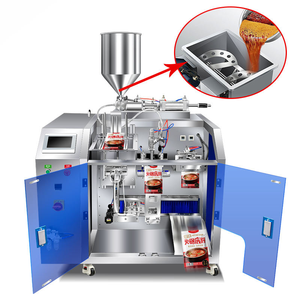 Machine de remplissage et de scellage pneumatique automatique de haute précision pour sachets et pochettes de boissons et d'aliments avec technologie de scellage sur 3 côtés - Product Image 3