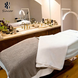 Beauty Salon Esthetician Furniture Black Base Curve Facial Bed Electric Cosmetic Eyelash Bed Luxury Spa Massage <b>Table</b> Lash Bed - Product Image 2
