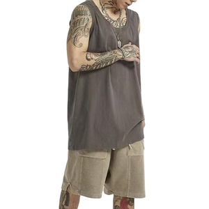 Quần Soóc Rách Đường Phố Phong Cách Mỹ Quần Nỉ Xẻ Tà Thương Hiệu Thời Thượng Ins Quần Lửng Cổ Điển Đường Phố Cao - Product Image 1