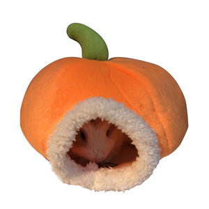 Cama para Cobayas con Diseño de Calabaza para Halloween, Hamaca de Algodón Cálida para Ardillas, Ratones, Conejos, Hámsteres y Mascotas - Product Image 1