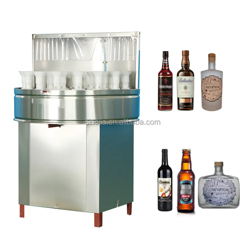 高効率ガラス瓶洗浄機/32ヘッドガラスワインボトルクリーナー/ビール瓶洗浄機
