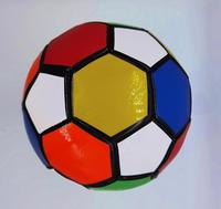 Mini ballon de football en PVC, tailles 3, 4, 5, avec logos personnalisés, cousu à la machine, pour enfants, en carton, photo, dégonflé