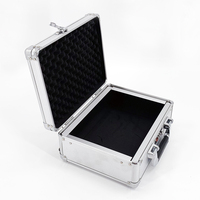 Mallette à outils OEM ODM en aluminium argenté mallette de transport avec mousse pour équipement, matériel d'instruments