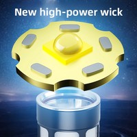 Lampe torche tactique rechargeable RGB avec lumière latérale LED COB colorée, affichage de la batterie, haute puissance, camping, urgence