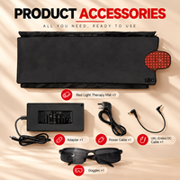 Couverture de luminothérapie LED infrarouge rouge en promotion, 660nm 850nm, tapis complet pour le corps, 3252 LED, garantie 1 an, usage commercial et domestique