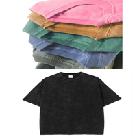 T-shirt Homme de Haute Qualité 100% Coton 280g Imprimé Personnalisé Dessin Animé Délavé à l'Acide Coupe Oversize Vintage Boxy Doux Style Urbain