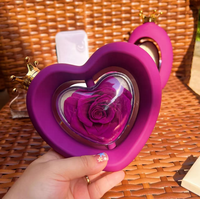Surprise Saint-Valentin 2026 : Collier avec pendentif Cœur Couronne Reine, Fleur Éternelle, Savon Floral et Boîte à Bijoux – Le Meilleur Cadeau pour Elle