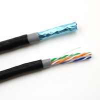 Câble extérieur Cat 6, catégorie 6, fil Cat6, extérieur, bobine de 500 m, câble réseau Utp/ftp/sftp, certifié Cu Cca Hcca, câble extérieur de 300 m