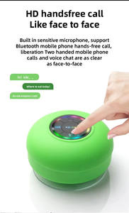 Portable IPX4 étanche pour V5.0 sans fil Subwoofer haut-parleur RGB LED Mini USB Rechargeable ventouse support pour ordinateur - Product Image 4