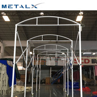 Metalx Luxury Garage Auvent pliant extérieur de grande taille et Tente de garage mobile pliable à tirer et pousser pour voitures, auvents et garages en gros