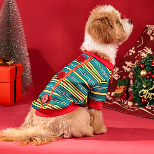 Ropa de Navidad de estilo Otoño e Invierno de alta calidad, fábrica de perros bípedos para mascotas a la venta, ropa de Navidad para perros pequeños hecha de tela - Product Image 1