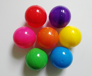 Bola de lotería hueca de plástico de 5cm al por mayor, bolas de cápsula de premio abierto para juguetes de dibujo de lotería - Product Image 3