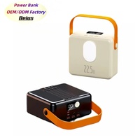 Batterie externe haute capacité 150000 mAh, charge rapide 22,5 W, 3 ports de sortie USB, double lampe d'éclairage, super chargeur