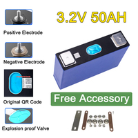 Grade a REPT EV E BYD CATL Brand New 50Ah 50A 3.2V Lifepo4 Cellule de batterie solaire prismatique au lithium-ion pour voiture Ess 12V 24v 48v Pack