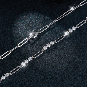 Collar de Plata con Cuarzo Estilo Ins, Chapado en Oro de 14k - Product Image 4