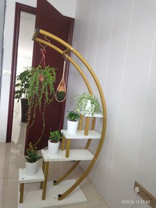<span class=keywords><strong>Grande</strong></span> espositore <span class=keywords><strong>balcone</strong></span> scaffali in ferro battuto portaoggetti portafiori supporto per piante da interno - Product Image 2
