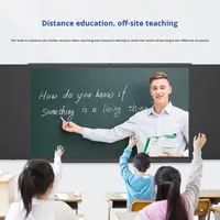 Salle de classe intelligente, tableau noir électronique nano intelligent, tableau vert pliable à glissière, enseignement multimédia tactile tout-en-un