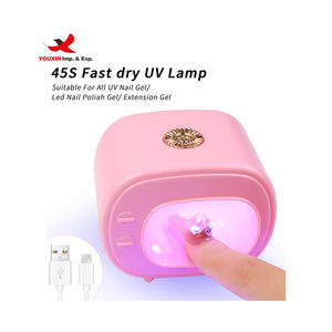 Lampe à ongles UV LED rose rechargeable sans fil 16W, séchage rapide en 45s, outil de manucure le plus récent, vente en gros à bas prix pour achats mixtes - Product Image 2