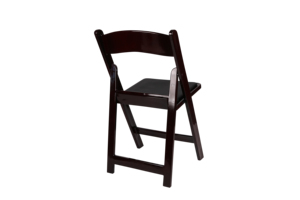 Silla Plegable de Resina de Caoba para Comedor Exterior de Hotel o Villa - Elegancia Clásica, Resistente al Agua, Ideal para Bodas y Eventos Especiales - Product Image 4