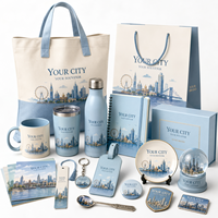 Produits souvenirs personnalisés : sac fourre-tout, bouteille d'eau, tasse, porte-passeport, étiquette de bagage, porte-clés pour cadeaux de voyage