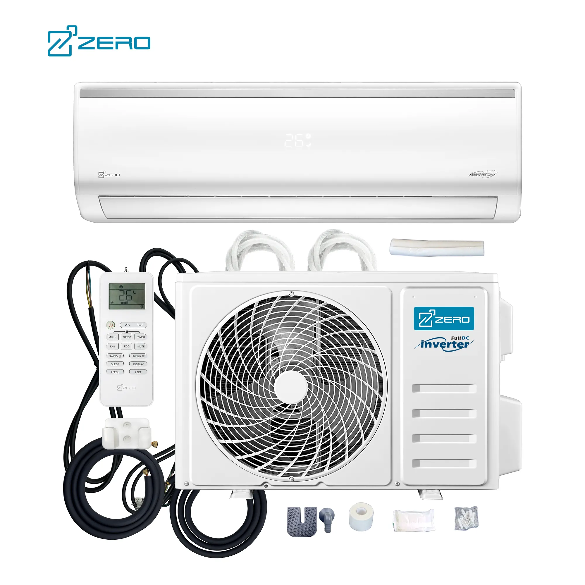 ZERO Z-cool 50Hz 5 - Fan speed mini split air conditioner and heat pump 9k 12k 18k 24k Btu split inverter air conditioners