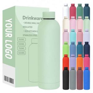 Bouteilles isothermes à double paroi avec logo personnalisé, 350 ml, 500 ml, petite ouverture, en acier inoxydable, bouteille d'eau de sport pour les voyages - Product Image 2