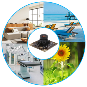 Module de caméra USB ELP H.264 1080P AR0330 2MP 30FPS avec microphone, enregistreur vidéo de <span class=keywords><strong>surveillance</strong></span>, webcam pour applications embarquées - Product Image 2