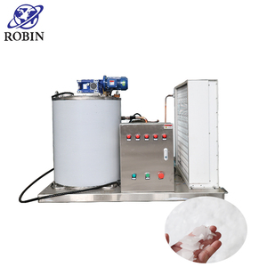 Machine professionnelle de fabrication de glace en flocons 3T 5T 10T 15T 20T, machine à glace en flocons commerciale automatique à refroidissement par eau salée pour bars - Product Image 1