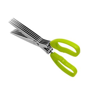 Ciseaux de cuisine polyvalents en acier inoxydable à 5 lames S/S avec poignée en plastique pour une utilisation dans la cuisine à domicile - Product Image 3