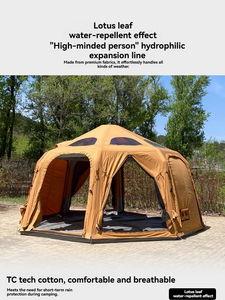 Carpa de 5 m de diámetro y 20 m² de área interior extra grande, ideal para grupos familiares grandes, para acampar, 5 m de diámetro, 20 ㎡   Carpa Inflable Esférica de Gran Espacio para Acampar - Product Image 5