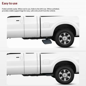 Marchepied latéral rétractable en aluminium pour hayon de camionnette Ford F250 F350 2017-2022, marchepied manuel pliable pour hayon - Product Image 2
