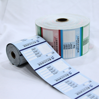 Autocollants personnalisés Dingfeng imperméables pour billets d'avion, cartes d'embarquement, billets de cinéma de haute qualité – Vente en gros