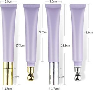 Envase Cosmético de Lujo al por Mayor, Tubo de Crema para Ojos de 20g, Vacío, con Aplicador de Aleación de Zinc - Product Image 3