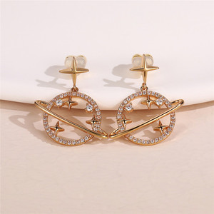 Orecchini Pendenti a Forma di Pianeta per Donne, Eleganti Accessori per Uso Quotidiano - Product Image 6