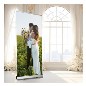 Phương tiện truyền thông hiển thị biểu ngữ có thể thu vào đứng với túi vải độn và hộp cho triển lãm Thương mại và hiển thị sự kiện trong nhà cuộn lên biểu ngữ - Product Image 4