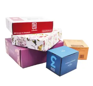 Caja de cartón corrugado personalizada del fabricante, buzón autoblocante, caja de regalo de ropa interior de color más vendida