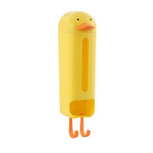 Duck Shape Clothing Organizer Wall Mounted <b>Plastic</b> Storage Box For Wardrobe Neatening With <b>Hooks</b> Cartoon Design - Product Image 5