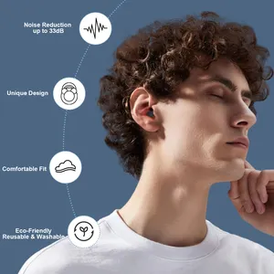 실리콘 귀마개 귀마개 소음 감소 기능이있는 잠자는 개인 보호 청력 보호 만화 스타일