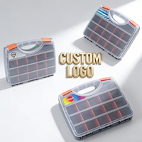 Boîte de rangement en plastique PP transparent sur mesure pour vis, écrous et pièces détachées