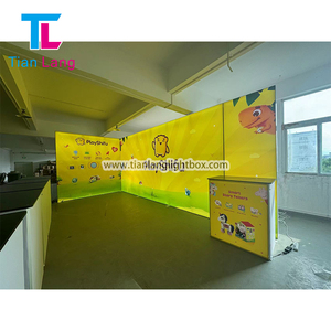 Customized Silicone Edge Double <b>Sided</b> Backlit Lightbox Fabric Displays Freestanding <b>LED</b> <b>Light</b> Boxes Illuminated Lightbox Sign - Product Image 2