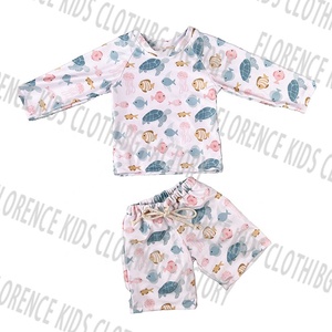 Calção de Banho Infantil Personalizado DH OEM para Meninos, Impermeável, com Estampa de Desenho Animado, Manga Longa, Roupa de Praia - Product Image 4