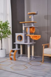 Luxury <strong>Large</strong> <strong>Cat</strong> House for Kitten Sisal-Covered Scratching Posts <strong>Cat</strong> <strong>Tree</strong> Tower <strong>Cat</strong> <strong>Climbing</strong> <strong>Tree</strong> Indoor - Product Image 4