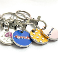 Porte-clés en métal de haute qualité bricolage le plus vendu cadeau souvenir détachable porte-clés de quantité de commande minimale faible