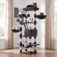 Arbre à chat en bois moderne sur mesure, extra haut et robuste, pour la vente en gros
